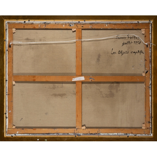 31 - FRANCIS SALLES (1924-2003)   Les Objets Captifs  Oil on canvas, 113 x 145cm Signed
