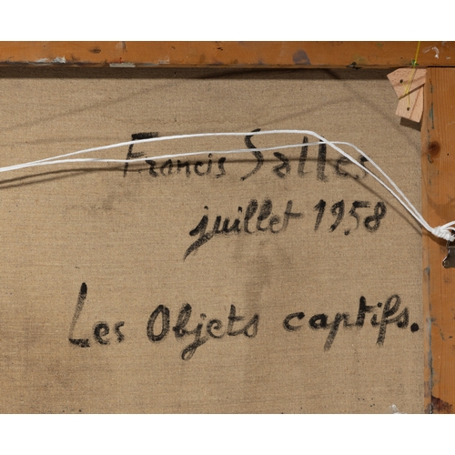 31 - FRANCIS SALLES (1924-2003)   Les Objets Captifs  Oil on canvas, 113 x 145cm Signed