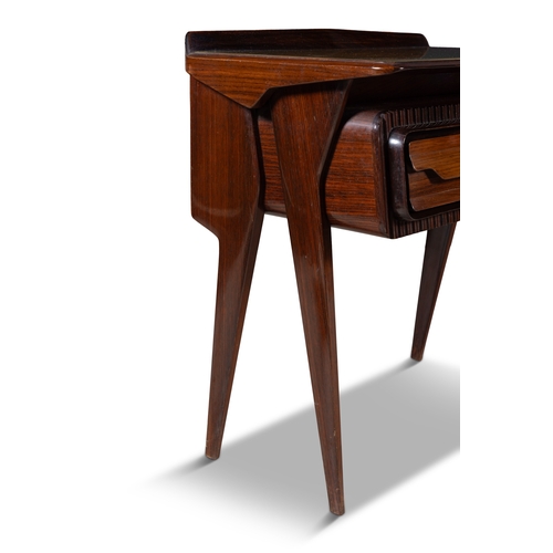 34 - LA PERMANENTE MOBILI CANTÙ   A pair of rosewood bedside tables by La Permanente Mobili Cant... 