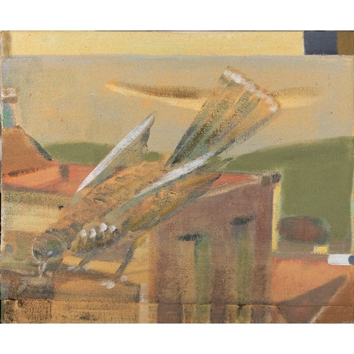 37 - MERLIN JAMES (B.1960)  Bird 17 Acrylic on canvas, 45.7 x 55.9cm Signed, inscribed and dated (20)'07-... 