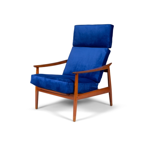 42 - ARNE VODDER (1926-2009)  A teak adjustable lounge chair by Arne Vodder for France & Sons. Denmark c.... 