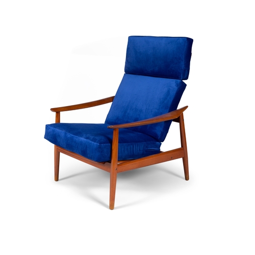 42 - ARNE VODDER (1926-2009)  A teak adjustable lounge chair by Arne Vodder for France & Sons. Denmark c.... 
