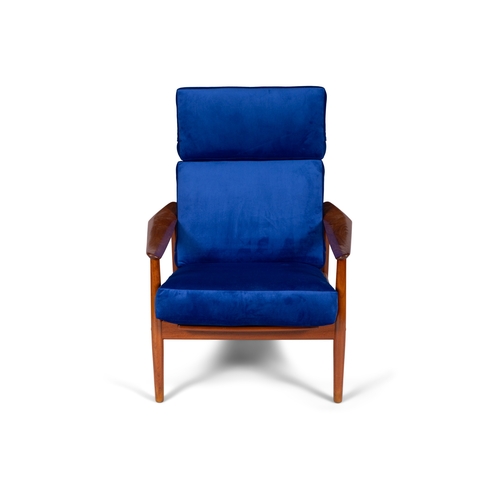 42 - ARNE VODDER (1926-2009)  A teak adjustable lounge chair by Arne Vodder for France & Sons. Denmark c.... 