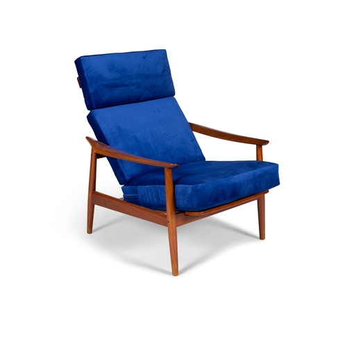 42 - ARNE VODDER (1926-2009)  A teak adjustable lounge chair by Arne Vodder for France & Sons. Denmark c.... 