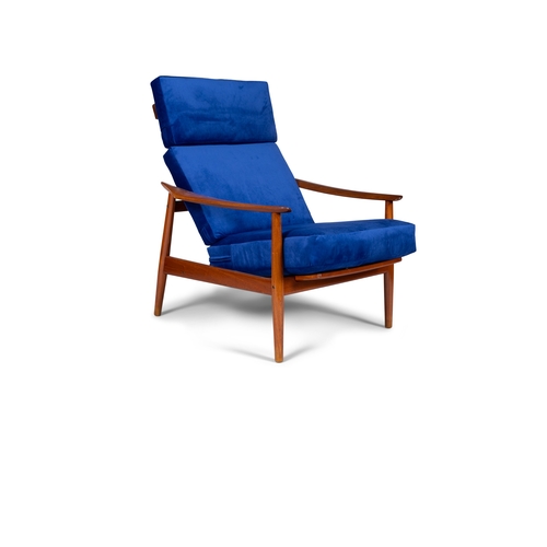 42 - ARNE VODDER (1926-2009)  A teak adjustable lounge chair by Arne Vodder for France & Sons. Denmark c.... 