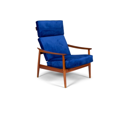 42 - ARNE VODDER (1926-2009)  A teak adjustable lounge chair by Arne Vodder for France & Sons. Denmark c.... 