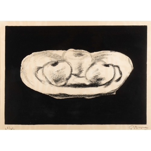 45 - GEORGES BRAQUE (1882-1963)  Still life study of three apples Lithograph, 34.6 x 50.2cm Signed and nu... 
