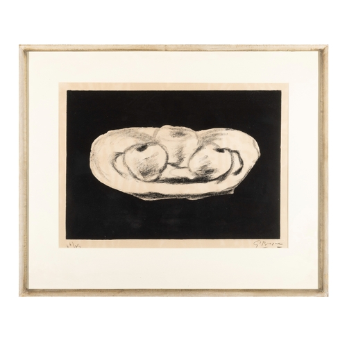 45 - GEORGES BRAQUE (1882-1963)  Still life study of three apples Lithograph, 34.6 x 50.2cm Signed and nu... 