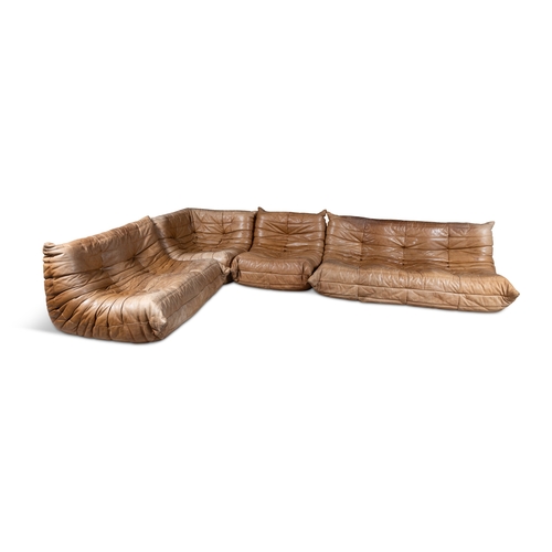46 - MICHEL DUCAROY (1925-2009)  Togo Sofas by Michel Ducaroy produced by Ligne Roset in leather comprisi... 