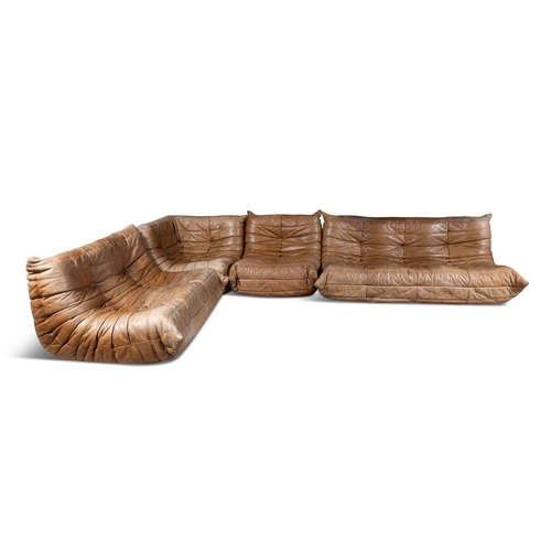 46 - MICHEL DUCAROY (1925-2009)  Togo Sofas by Michel Ducaroy produced by Ligne Roset in leather comprisi... 
