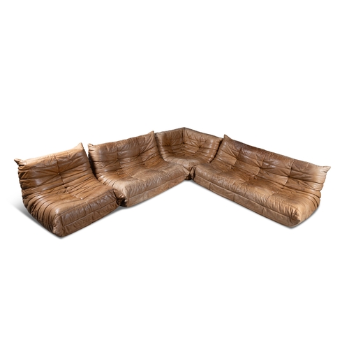 46 - MICHEL DUCAROY (1925-2009)  Togo Sofas by Michel Ducaroy produced by Ligne Roset in leather comprisi... 