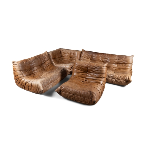 46 - MICHEL DUCAROY (1925-2009)  Togo Sofas by Michel Ducaroy produced by Ligne Roset in leather comprisi... 