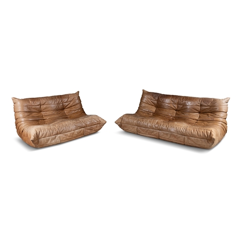 46 - MICHEL DUCAROY (1925-2009)  Togo Sofas by Michel Ducaroy produced by Ligne Roset in leather comprisi... 