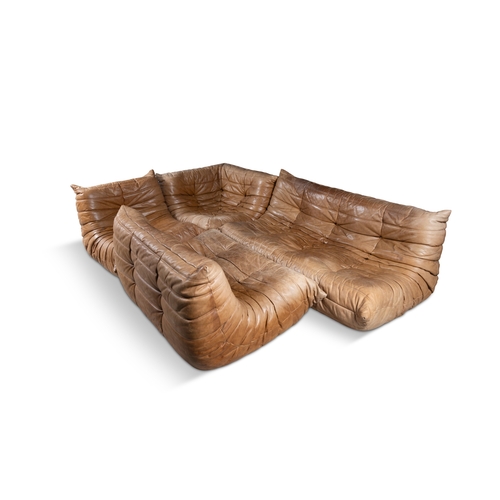 46 - MICHEL DUCAROY (1925-2009)  Togo Sofas by Michel Ducaroy produced by Ligne Roset in leather comprisi... 