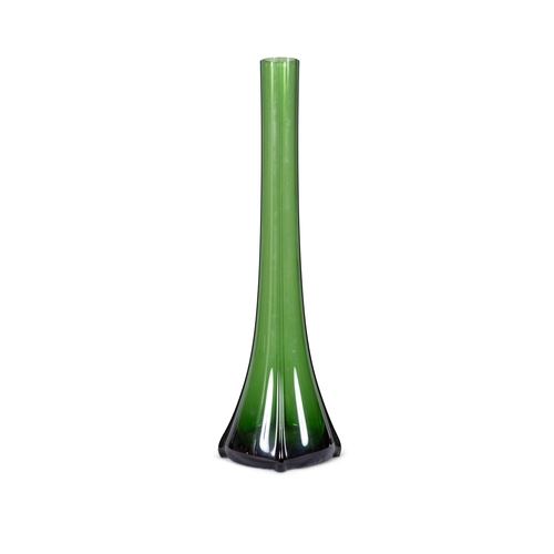 5 - VASE  A large green stem vase. Italy, 59cm (h)
