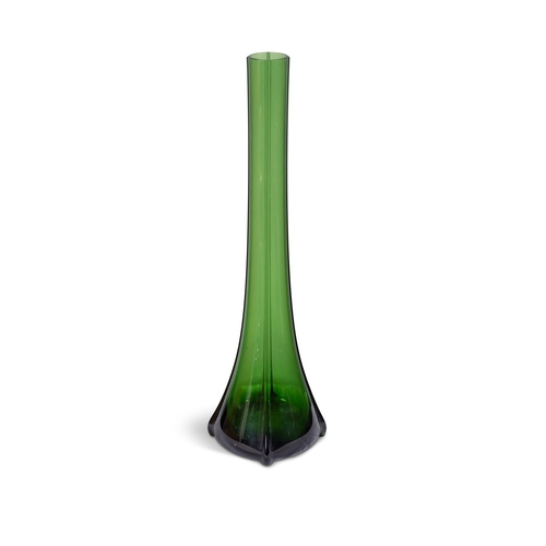 5 - VASE  A large green stem vase. Italy, 59cm (h)