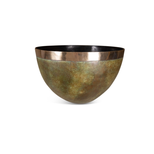54 - GUGGI (B.1959)  Vessel (2007)  Bronze, with brass banding, 77.5cm (d), 51cm (h)