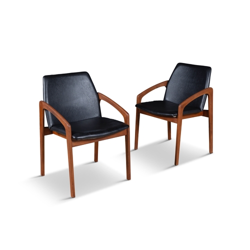 55 - HENNING KJAERNUFF (1911-1975)  A pair of Danish 'Model 23' chairs by Henning Kjærnulff for Koru... 
