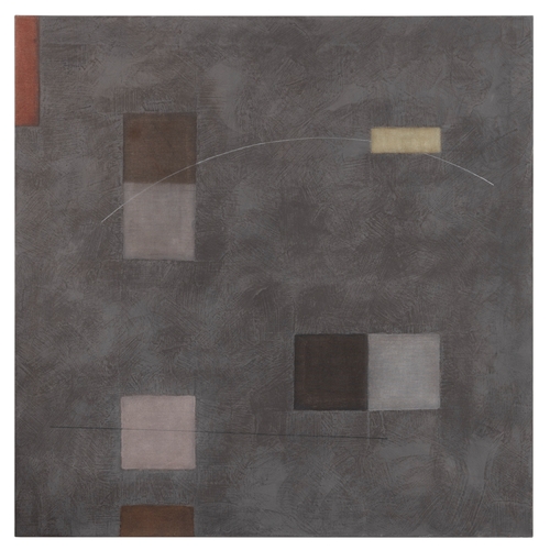 57 - FELIM EGAN (1952-2020)  Boglands (2015/16)  Acrylic and mixed media on canvas, 140 x 140cm  Signed a... 