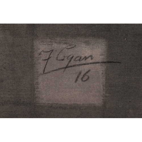 57 - FELIM EGAN (1952-2020)  Boglands (2015/16)  Acrylic and mixed media on canvas, 140 x 140cm  Signed a... 