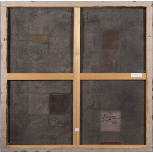 57 - FELIM EGAN (1952-2020)  Boglands (2015/16)  Acrylic and mixed media on canvas, 140 x 140cm  Signed a... 