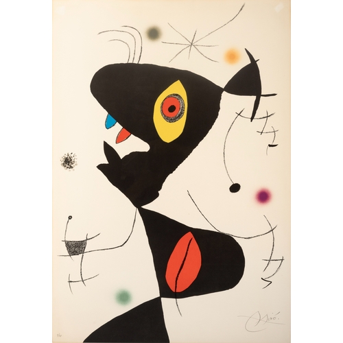 60 - JOAN MIRO (1893-1983)  Untitled  Lithograph, 87.5 x 60.6cm Signed, 9/75