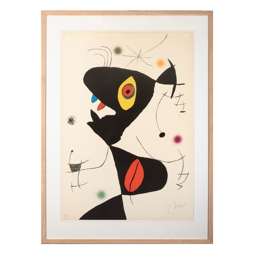 60 - JOAN MIRO (1893-1983)  Untitled  Lithograph, 87.5 x 60.6cm Signed, 9/75