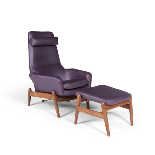 95 - ARNOLD MADSEN (1907-1989)  Arnold Madsen MCM MS-30 reclining ‘Easy’ chair with footstool... 