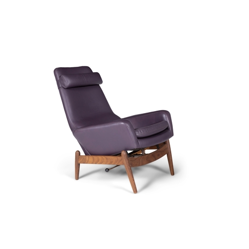 95 - ARNOLD MADSEN (1907-1989)  Arnold Madsen MCM MS-30 reclining ‘Easy’ chair with footstool... 