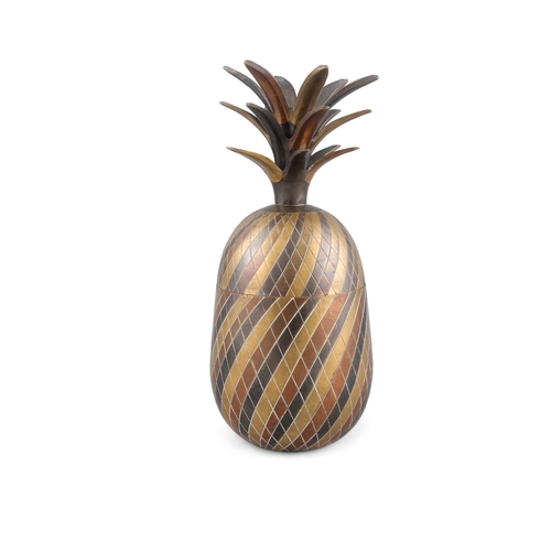 206 - ICE BUCKET  Maison Jansen brass ice bucket in the form of a pineapple, 30cm (h)