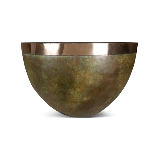 54 - GUGGI (B.1959)  Vessel (2007)  Bronze, with brass banding, 77.5cm (d), 51cm (h)