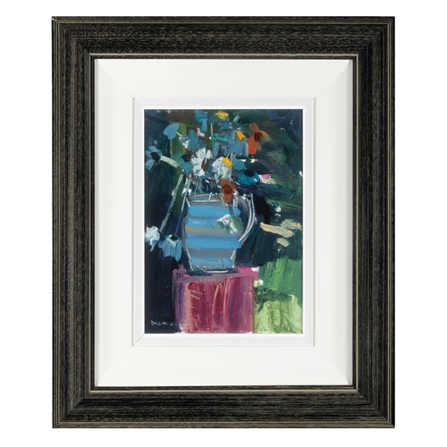 106 - Brian Ballard RUA (b.1943)  Striped Jug (2000)  Oil on canvas, 35.5 x 25.3cm (13¾ x 9¾'')  Signed an... 