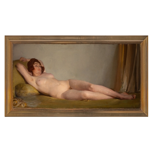 111 - Sir Gerald Festus Kelly PRA RHA HRSA (1879-1972)  Reclining Nude (1919)  Oil on canvas, 52 x 104cm (... 