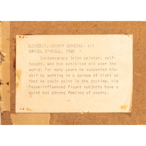 48 - Daniel O'Neill (1920-1974)  Gleneely, Co. Donegal Oil on board, 40 x 50cm (15¾ x 19¾'')  Signed