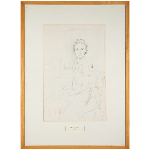 56 - Mainie Harriet Jellett (1897-1944)  Seated Woman Pencil, 50 x 33cm (19¾ x 13'')   Provenance: From t... 