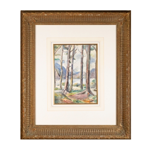 64 - Mainie Harriet Jellett (1897-1944)  Loch Carron, Ross-shire, with Skye Mountains, (c.1921) Watercolo... 