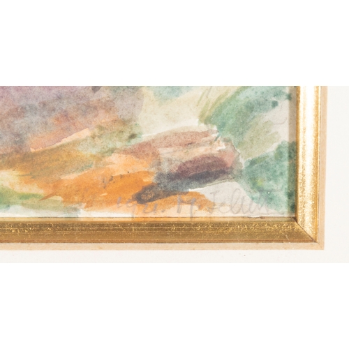 64 - Mainie Harriet Jellett (1897-1944)  Loch Carron, Ross-shire, with Skye Mountains, (c.1921) Watercolo... 