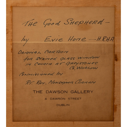 71 - Evie Hone HRHA (1894-1955)  The Good Shepherd - original cartoon for the stained-glass window at The... 