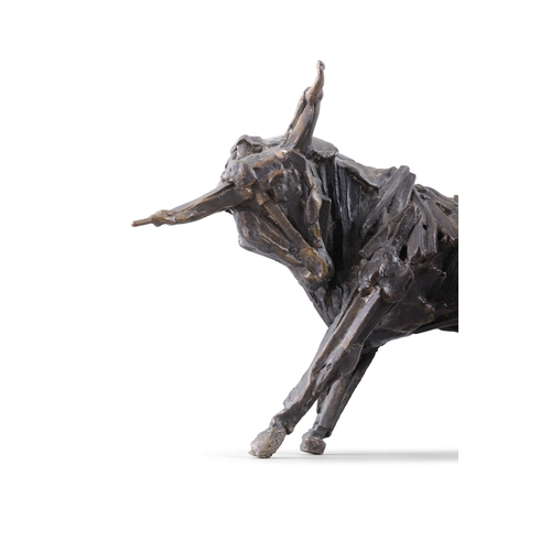 77 - John Behan RHA (b.1938)  Bull (1980) Bronze, 41 x 16 x 19cm high (16 x 6¼ x 19½high) Signed and date... 