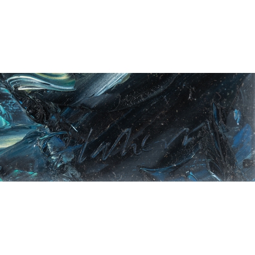 85 - Michael Flaherty (b.1950)  Rocks at Ballyquin Oil on board, 30 x 40cm (11¾ x 15¾'')  Signed