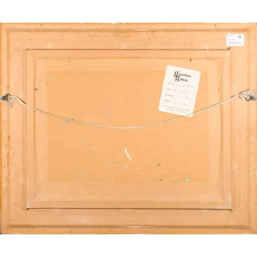 85 - Michael Flaherty (b.1950)  Rocks at Ballyquin Oil on board, 30 x 40cm (11¾ x 15¾'')  Signed