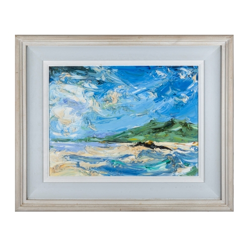 86 - Michael Flaherty (b.1950)  The Black Island Oil on board, 30 x 40cm (11¾ x 15¾'') Signed