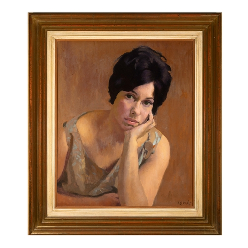 88 - William John Leech RHA ROI (1881-1968)   Portrait of Chloe Abbott (1965)  Oil on canvas 61 x 51cm (2... 