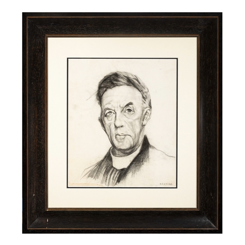 96 - Sean Keating RHA (1889-1971)
Study for ‘’Portrait of Father Michael O’Flanagan’’ (1936) 
Charcoal, 4... 