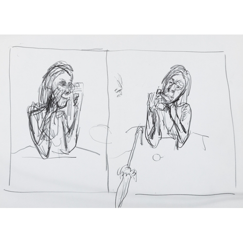 13 - Brian Bourke HRHA (b.1936) A collection of four figure studies Pencil, each 30 x 42cm  One signed an... 