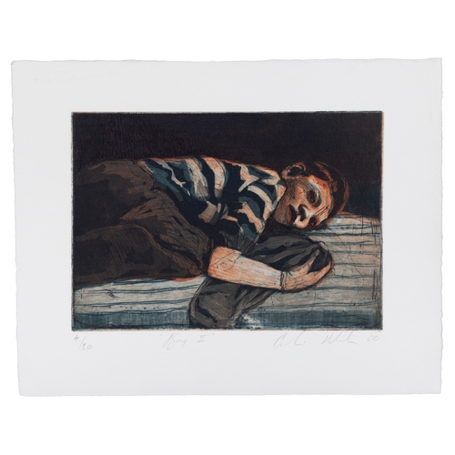 30 - Colin Martin RHA (B.1973) Boy II Etching, 22 x 30cm Signed, inscribed, numbered 4/20 and dated (20)’... 