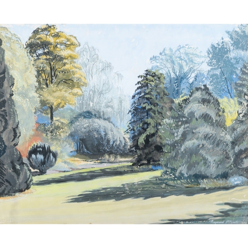 33 - Raymond McGrath (1903-1977)  Garden Watercolour and gouache, 29 x 36cm Signed and dated 1949