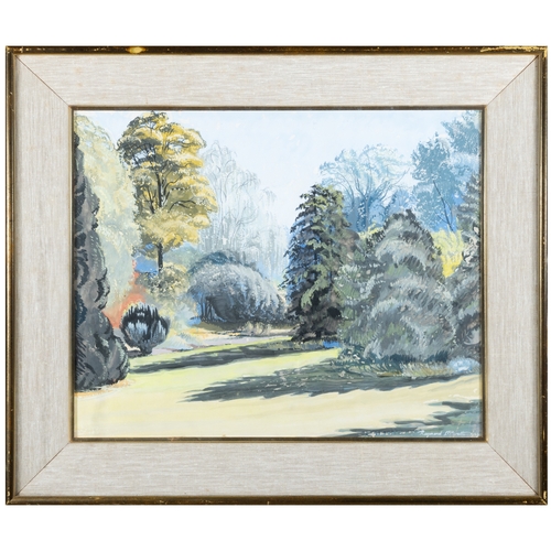 33 - Raymond McGrath (1903-1977)  Garden Watercolour and gouache, 29 x 36cm Signed and dated 1949
