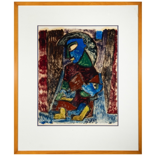 51 - Basil Rakoczi (1908-1979)  MADONNA II, 1952 Monotype , 48 x 39cm Signed