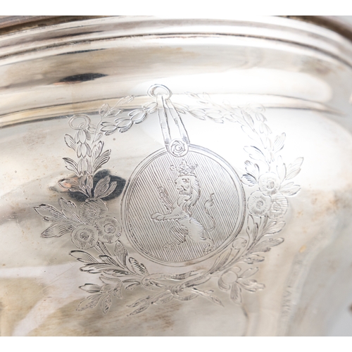 515 - A SET OF THREE SILVER SUGAR BOWLS AND COVERS,  London 1771, maker's mark 'RC' possibly Robert Cox, e... 